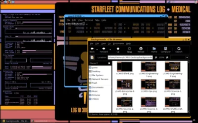 Projet pour créer via conky une interface linux à la sauce star trek