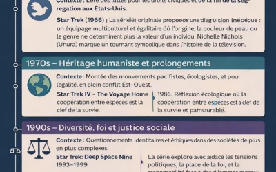 Chronologie complète des engagements et actions politiques de Star Trek