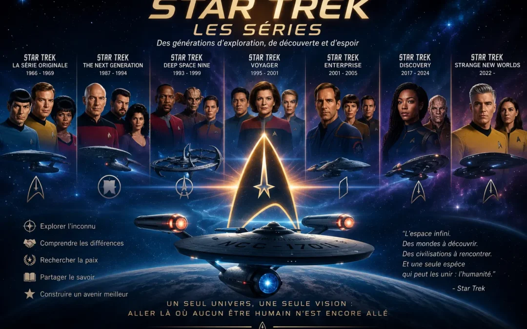 Présentation des séries tv star trek