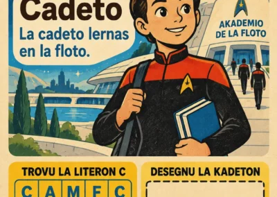 C – Cadeto, cadet de Starfleet